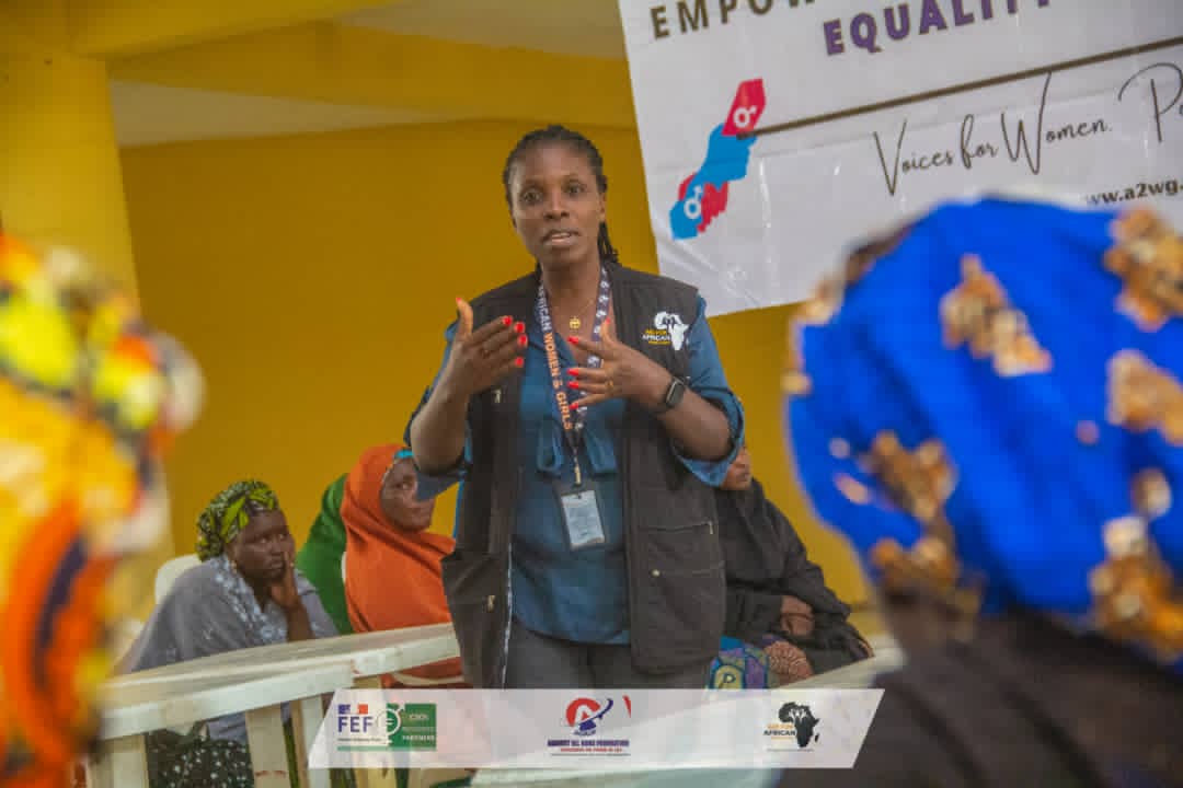 Women & girls supported by A2WG