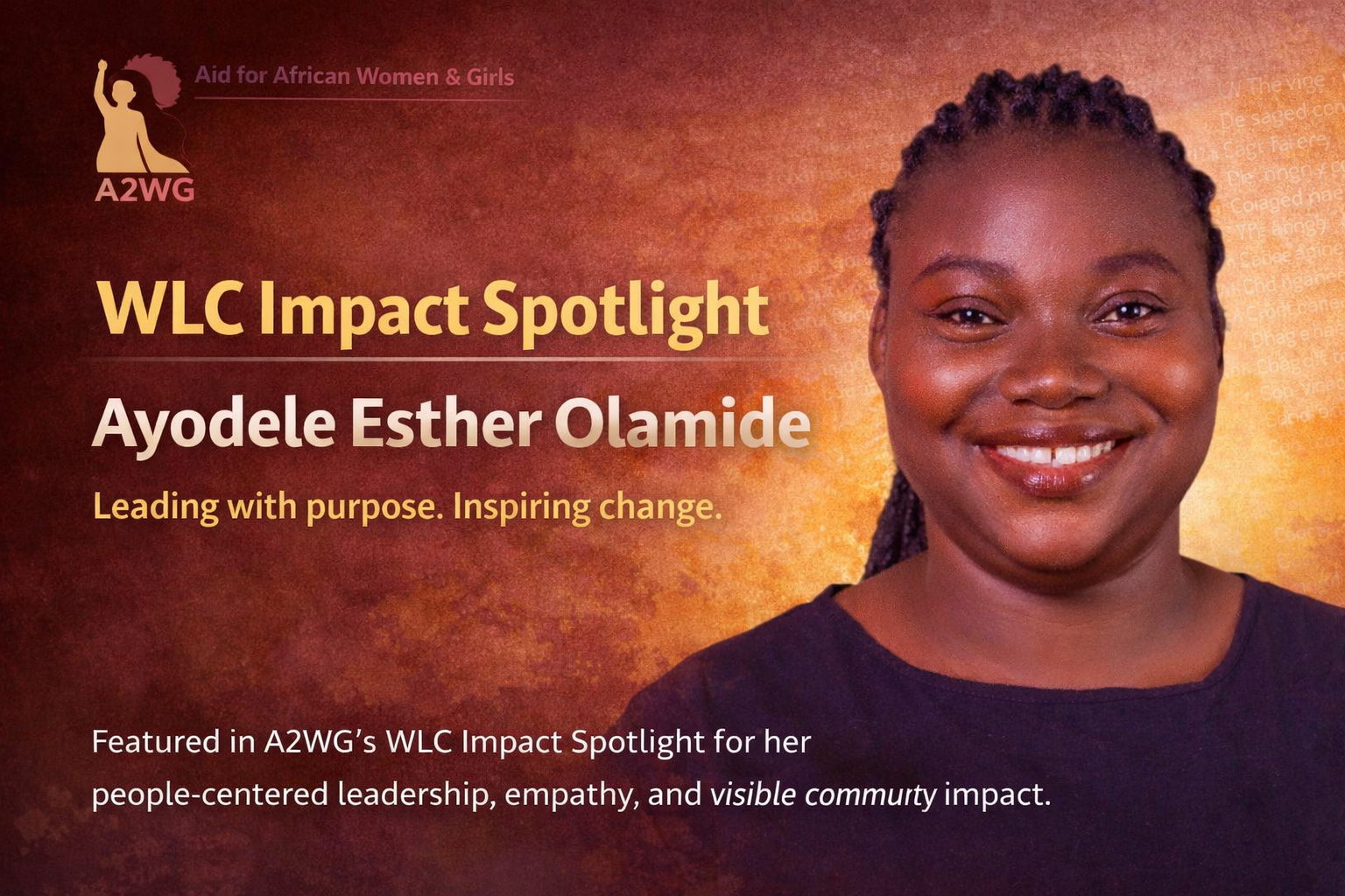 WLC Impact Spotlight: Why Ayodele Esther Olamide Stands Out